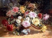 Floral, beautiful classical still life of flowers.070 unknow artist